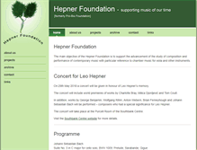 Tablet Screenshot of hepnerfoundation.com